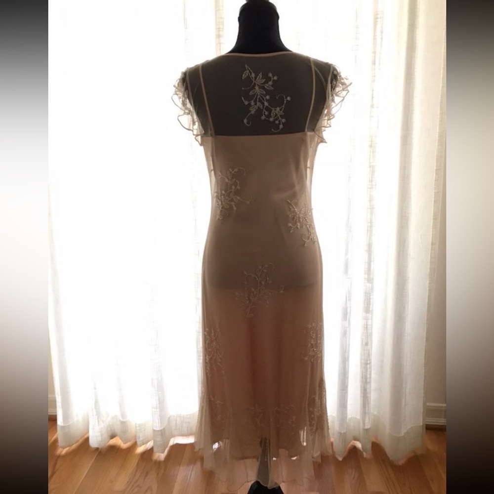 Sue Wong Women’s Nude Party Dress Sz 8 - Picture 2 of 8